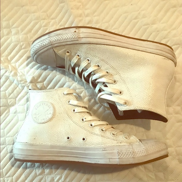 converse crocodile leather
